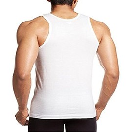 VIP Bonus Men's Cotton Tank Top Undershirt – Sleeveless White A-Shirt, Athletic Muscle Tee for Daily Wear (US, Alpha, XX-Large, Regular, Regular, 6, White)