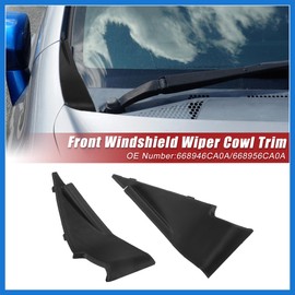 VekAuto Front Windshield Wiper Cowl Cover Extension Trim Wiper Cowling Plastic Panel Fit for Nissan Altima 2019-2021 No.668946CA0A/668956CA0A - Pack of 2 Auto Accessories