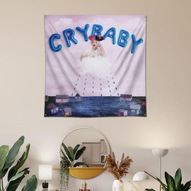 LCFHOME Melanie Tapestry Martinez Crybaby Banner Album Cover Art Flag（4x4ft/120x120cm,Vivid Color,150D Polyster,HD Printing） for College Dorm Living Room Bedroom Decor