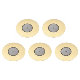 sourcing map Piezo Discs Acoustic Pickup Transducer Ceramic Buzzer Drum Guitar 50 mm Pack of 5