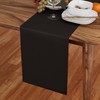 Solino Home Black Table Runner 72 Inches Long - Dru