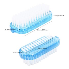 8 Pack Nail Brushes,Double Sided Nail Hand Scrubbing Cleaning Brush Colorful Plastic Two-Sided Brush for Men Women Manicure Supplies