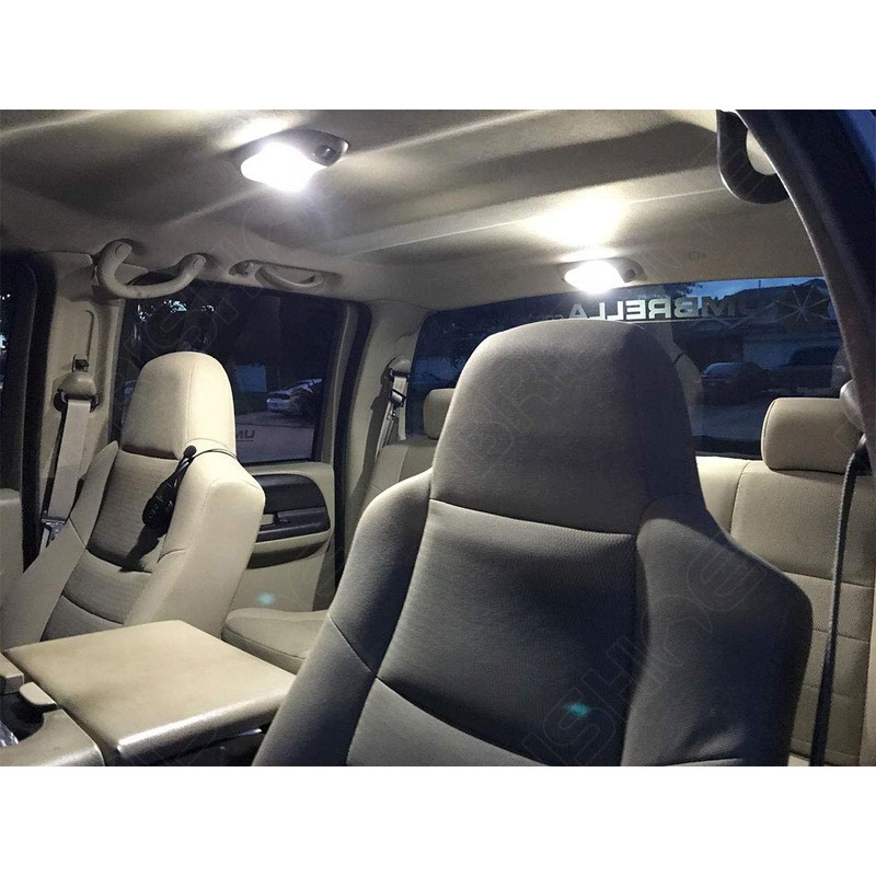 BRISHINE White Interior LED Lights Kit for Ford F150 2009