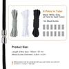 LUCKNIGHT Elastic Shoelaces, 6 Pairs No Tie Elastic Laces for