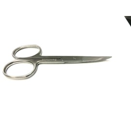 Sandbros Premium Manicure Scissors Multi-Purpose Stainless Steel Cuticle Pedicure Beauty Grooming Kit for Nail, Toenail, Eyebrow, Eyelash, Dry Skin Curved Blade 9cm