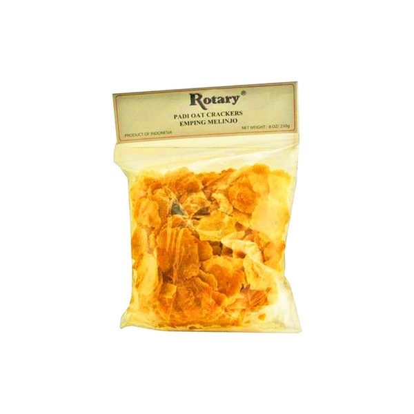 Rotary Padi Oat Crackers - Emping Melinjo (Raw) | Pack
