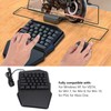 One Handed Gaming Keyboard USB Wired RGB Backlit 35 Keys