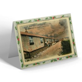 CHRISTMAS CARD - Vintage Scotland - Rosyth Naval Base, Workmen's Bungalow City e