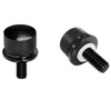 2 Pack Black Seat Bolt Stainless Steel Quick Fit 1/4"