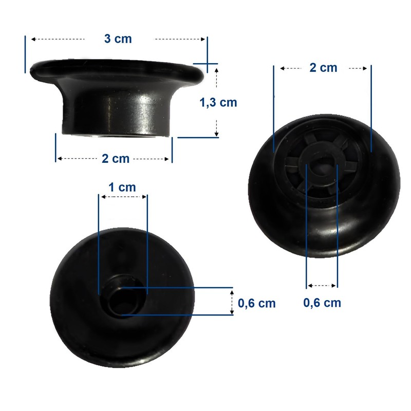 EnB, 10 or 20 pieces, round guy hooks, 30 mm,
