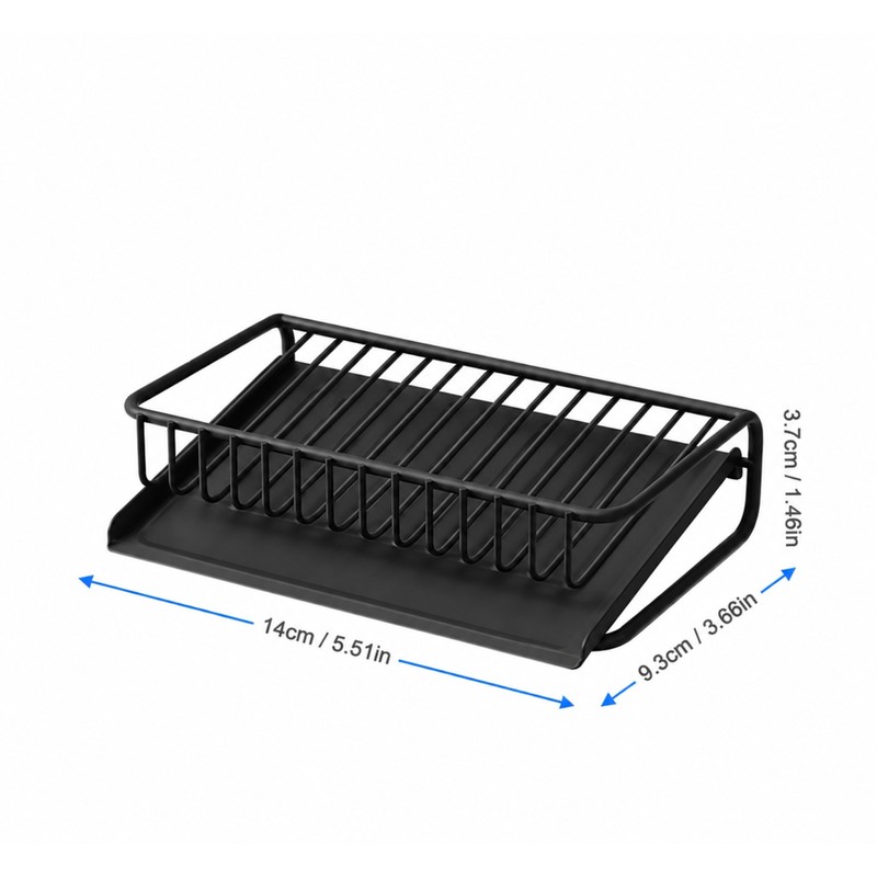 Bathroom Soap Holder Draining Rack, Self-Draining Soap Dish with Anti-Slip