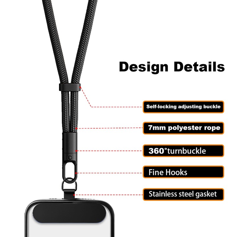 Phone Lanyard Crossbody Strap, Phone Wrist Strap, Anti Theft Phone