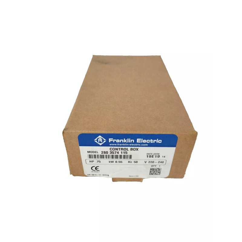 Franklin Electric 0.75 HP 50 Hz 220V Control Box 280