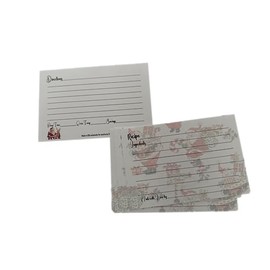Jolly Santa Recipe Card 4x6 Holiday Christmas Baking Fun Recipe Card Cute Recipe Card St. Nick (Pack of 10)