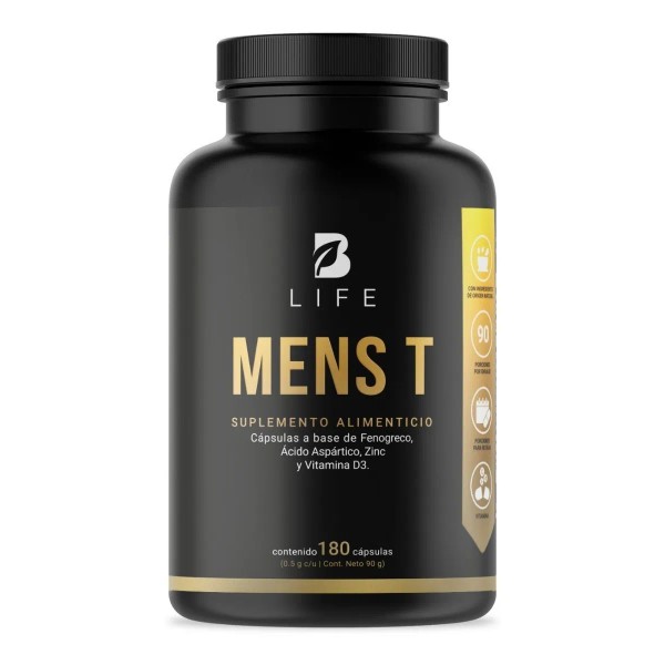 Testosterona Hombre 180 Cápsulas Maca Negra Fenogreco B Life