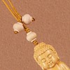 Car Pendant Decorative Hand Carved Lotus Rearview Mirror Hanging Ornament