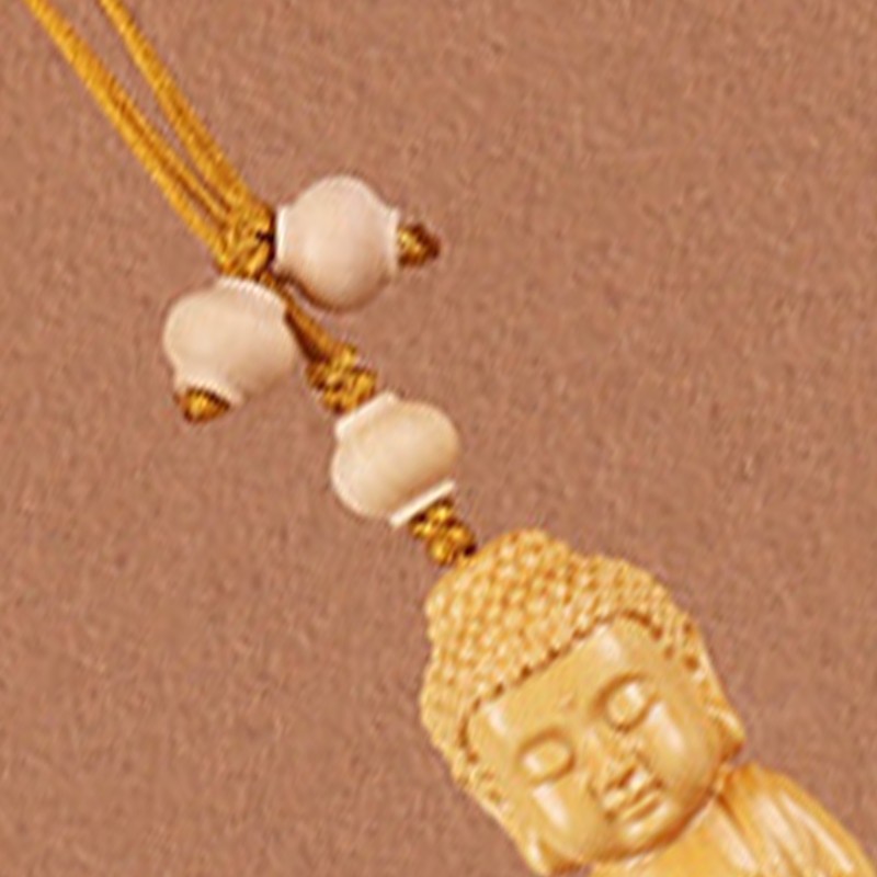 Car Pendant Decorative Hand Carved Lotus Rearview Mirror Hanging Ornament