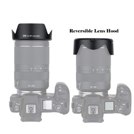 JJC Reversible Lens Hood for Canon RF 24-240mm f/4-6.3 is USM Lens for Canon EOS R RP Replaces Canon EW-78F Lens Hood