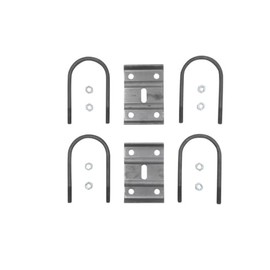 U-Bolt Kit for Dexter 12K-15K Heavy Duty Trailer Axle 5" Round Tube 3/4"-10 Rod Diameter 9-5/8" Long
