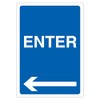 V Safety Enter - Arrow Left 210 x 297 mm