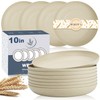 Wrova Wheat Straw Dinner Plates Set of 8 - 10