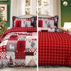 FRAMICS 3 Piece Christmas Duvet Cover King Size Set -
