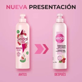Crema Para Peinar Sedal Recarga Natural Anti Nudos, De 300ml