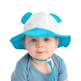 Baby Sun Hat | UPF 50+ Sun Protection All-Day Adjustable Infant Lightweight Bucket Hat for Head, Neck & Eyes