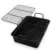 E-far Roasting Pan with Racks, Large Stainless Steel Turkey Roaster