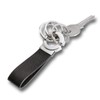 Troika Keyring, 10 cm, Silver/Black KR8-02/LE