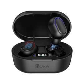1 Hora Audifonos Inalambricos Bluetooth 6.0 In Ear con Pantalla LED, hasta 25H, Sonido Claro, Micrfono, Emparejamiento Automtico para Msica, Llamadas 