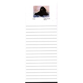 Black Poodle Magnetic List Pads - Set of 2