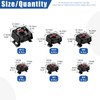 Glarks 48pcs Black Snap-in Cage Nut, M4 M5 M6 M8