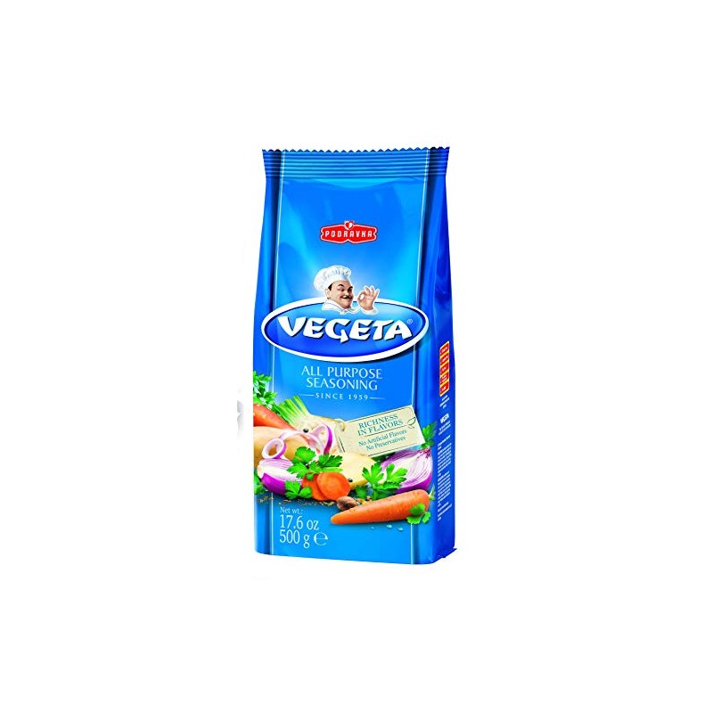 Podravka Vegeta Gourmet All Purpose Seasoning No MSG, Bag 17.5