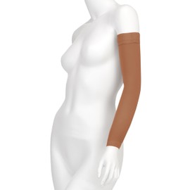 Juzo Soft 2001 20-30mmhg Max Armsleeve with Silicone Top Band for Women,Cinnamon,6 (VI) MAX Regular