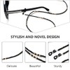 Beaupretty 2pcs Rustic Eyeglass Chain Wooden Bead Strap Retainer Strap