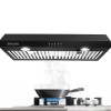SNDOAS 600CFM 30inch Under Cabinet Range Hood Black Painted Kitchen