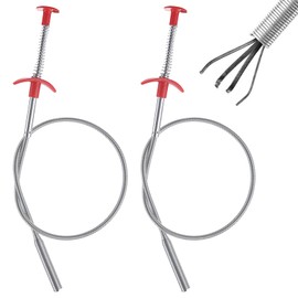 Ferizzia Pack of 2 Claw Grippers, 60 cm Gripper Flexible Claw Gripper, Telescopic Gripper Drain Cleaning Tool for Kitchen, Bathroom, Sewerage, Sink, Sink Clogging