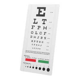 VILLFUL Portable Eye Test Chart Comprehensive Testing for Adults and PVC Eye Chart Set for Home Use User Friendly Design