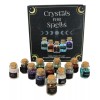 Witchcraft Crystals for Spells Crystal Variety Chip Bottle Set of