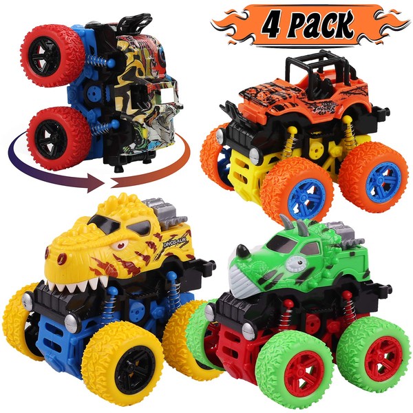LENNYSTONE Dinosaur Cars Toys for Boys, Girls Friction Powered Monster