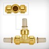SUNGATOR 6-Pack 1/2-Inch Push Fit Plumbing Tee, Push-to-Connect Plumbing Fittings,