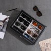 ProCase 8 Slots Sunglasses Organizer, 1 Layer Sunglass Case, Leather