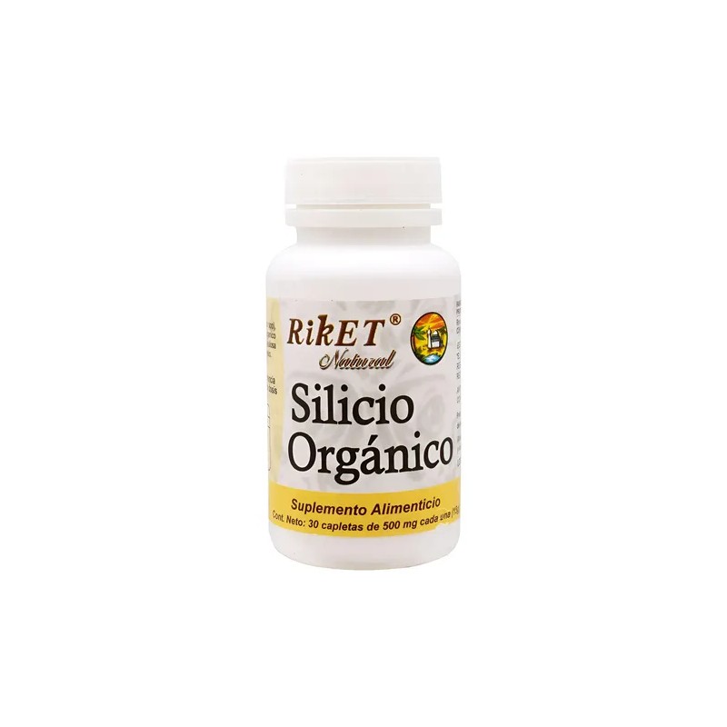 Silicio Orgánico Cápsulas Riket Natural Suplemento Nutricional