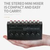 Daiilg 4 Channels Passive Stereo Mixer Mini Audio Mixer Portable