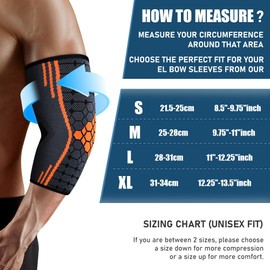 AOOWU Elbow Support for Men & Women, 2 Pack Elbow Brace Compression Sleeves Support for Tendonitis, Arthritis, Injury, Tennis Elbow Support Strap, Golfer Elbow Support, Elbow Sleeves for Weightlifting