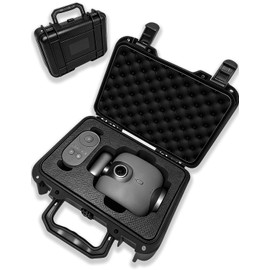 Portable Shockproof Hard Carrying Case (for XbotGo Chameleon Camera) Dustproof, Secure Lock & Ventilation System, Durable PP + EVA Inner, Storage & Travel, Black, Portable