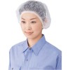 川西 Industrial Non-woven Fabric Disposable Hair Caps, White, 100 Pieces x