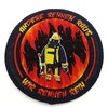 polizeimemesshop Helden Fire Brigade Patch "Wir Rennen Rein Textil" [German