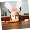 VICASKY Easter Bunny Headband for Girls and Women Floral Hair